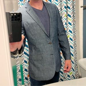 J. Crew Chambray Sport Coat / Blazer 40L NWT